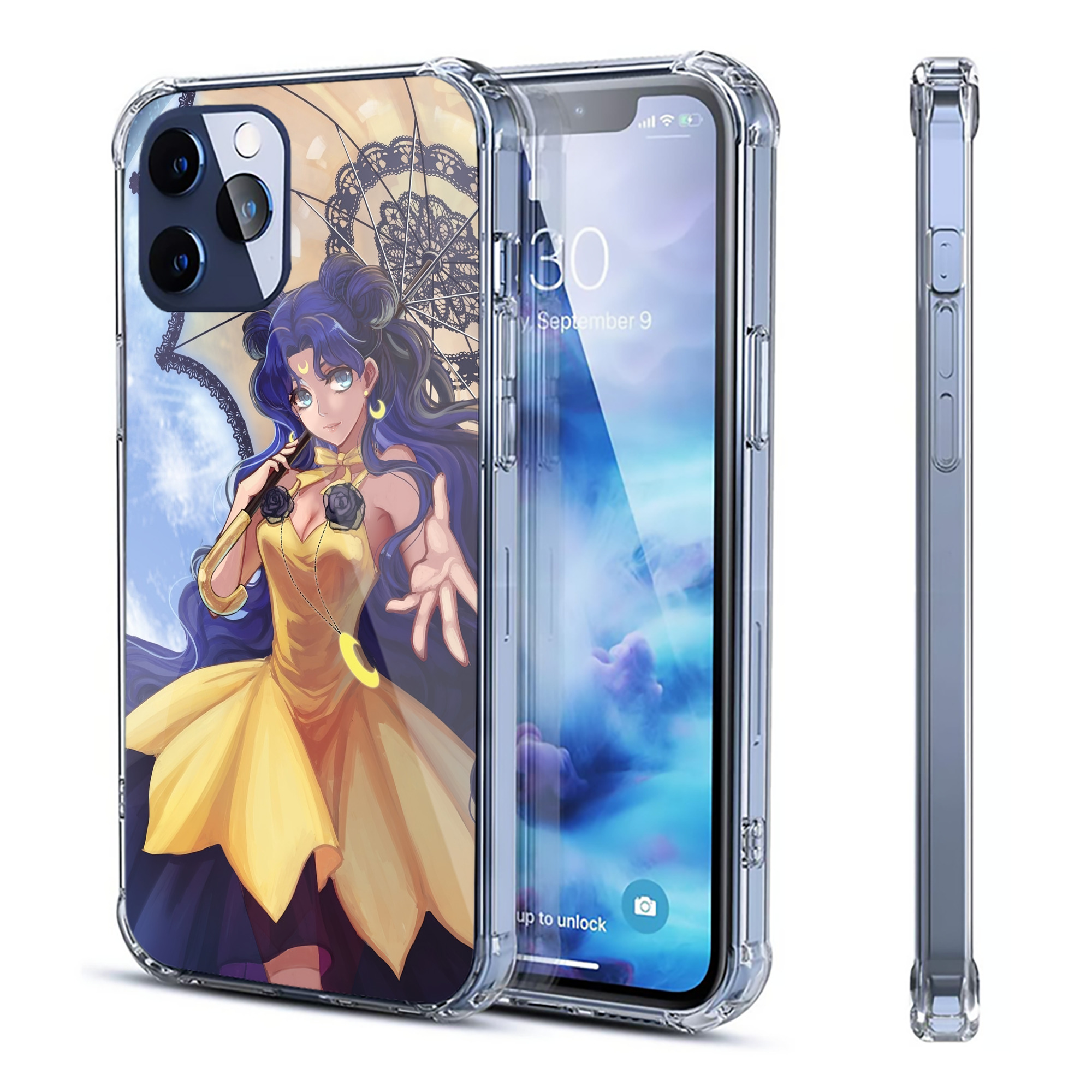 （画像用） 美少女戦士セーラームーン Sailor Moon 【iPhone 12シリーズ対応】透明スマホケース（クリアソフトケース）
